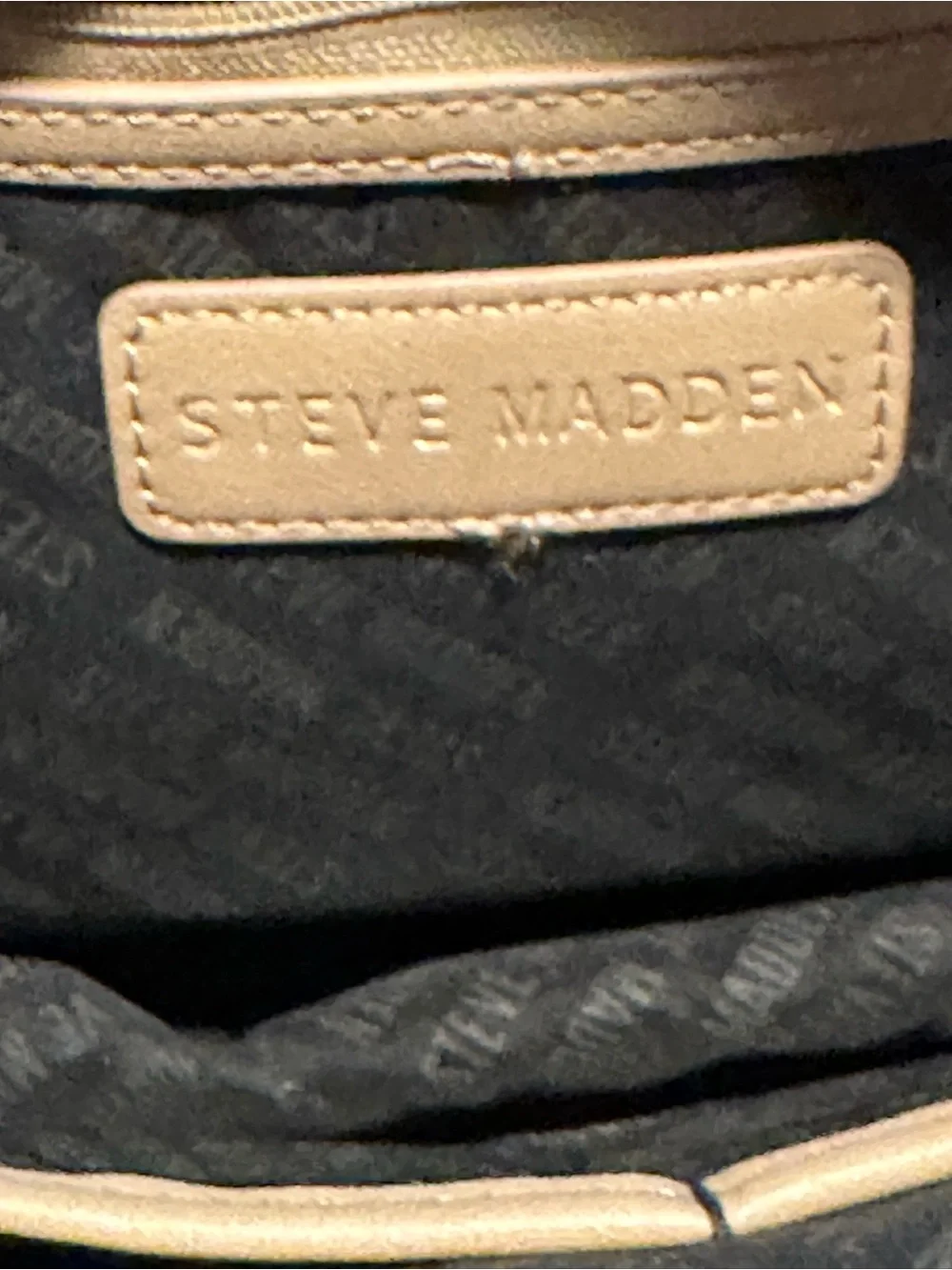 Steve Madden Beige Mini Backpack Purse